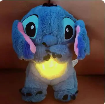 Stitch Plush Toy with Light that Breathes and Calms Anxiety with Music for Sleeping