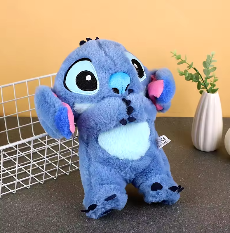 Stitch Plush Toy with Light that Breathes and Calms Anxiety with Music for Sleeping