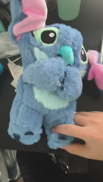 Stitch Plush Toy with Light that Breathes and Calms Anxiety with Music for Sleeping